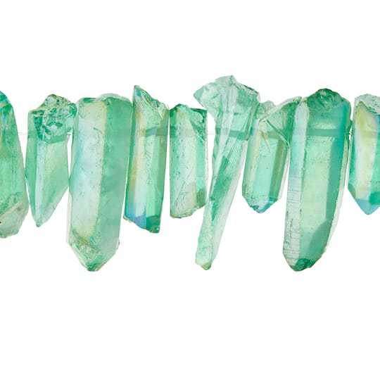Light Green Crystal Quartz Stick Beads by Bead Landing&#x2122;